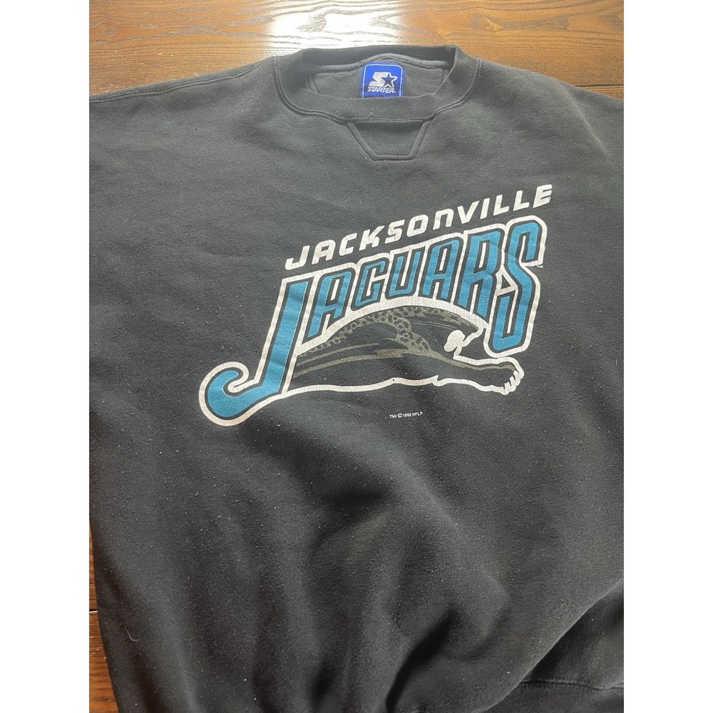 Vintage Starter Jacksonville Jaguars Banned Logo 1993 Sweatshirt NFL Mens Large